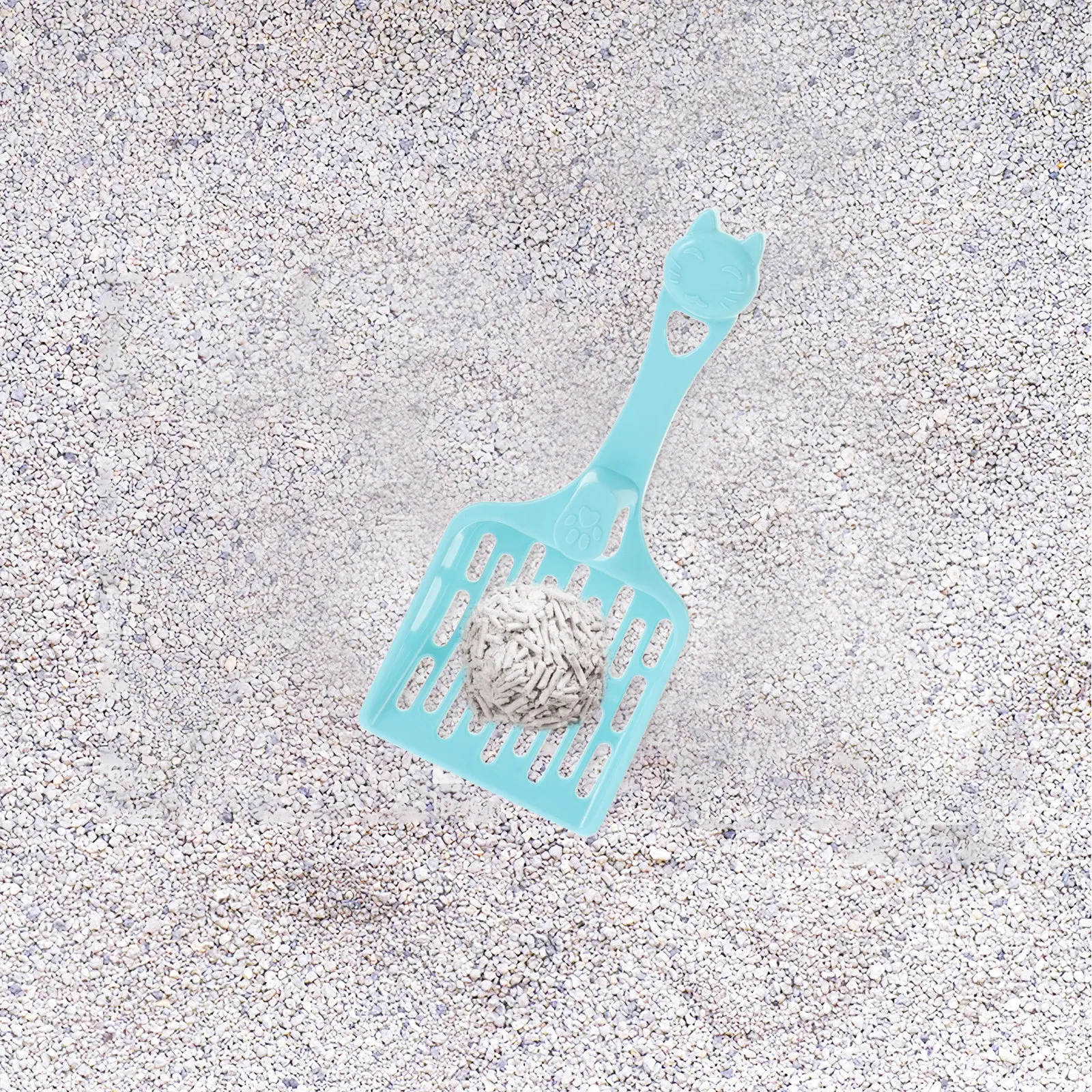 7Pcs Cat Litter Scoop Plastic Long Handle Fine Sifting Lightweight Poop Shovel for Pet Litter Box Pet Scooper Cat Poop Scooper