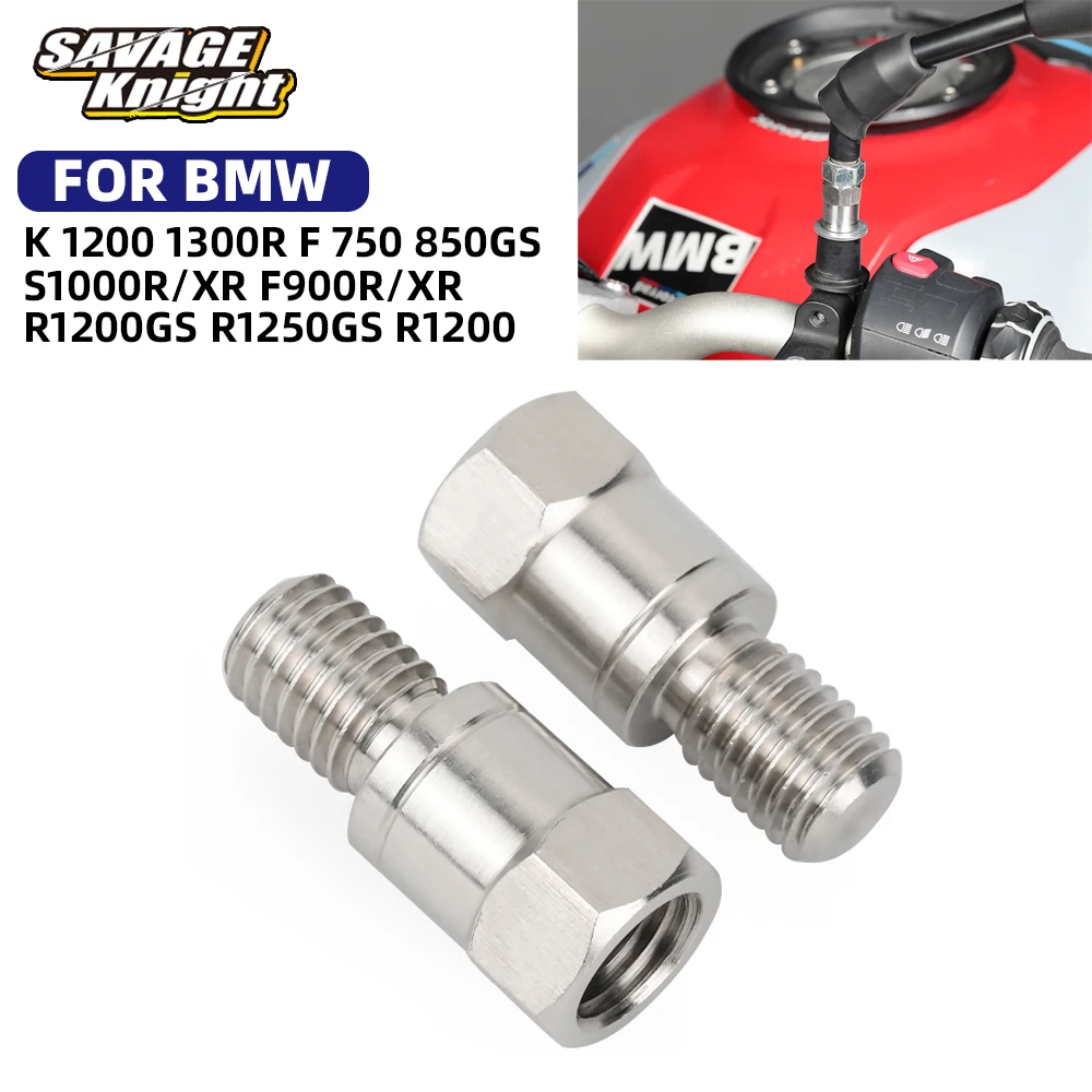 

2pcs Motorcycle Rear Mirror Screw For BMW R1200GS R1250GS R1250R R1200R S1000R S1000XR F900R F900XR F750GS F850GS K1200R K1300R