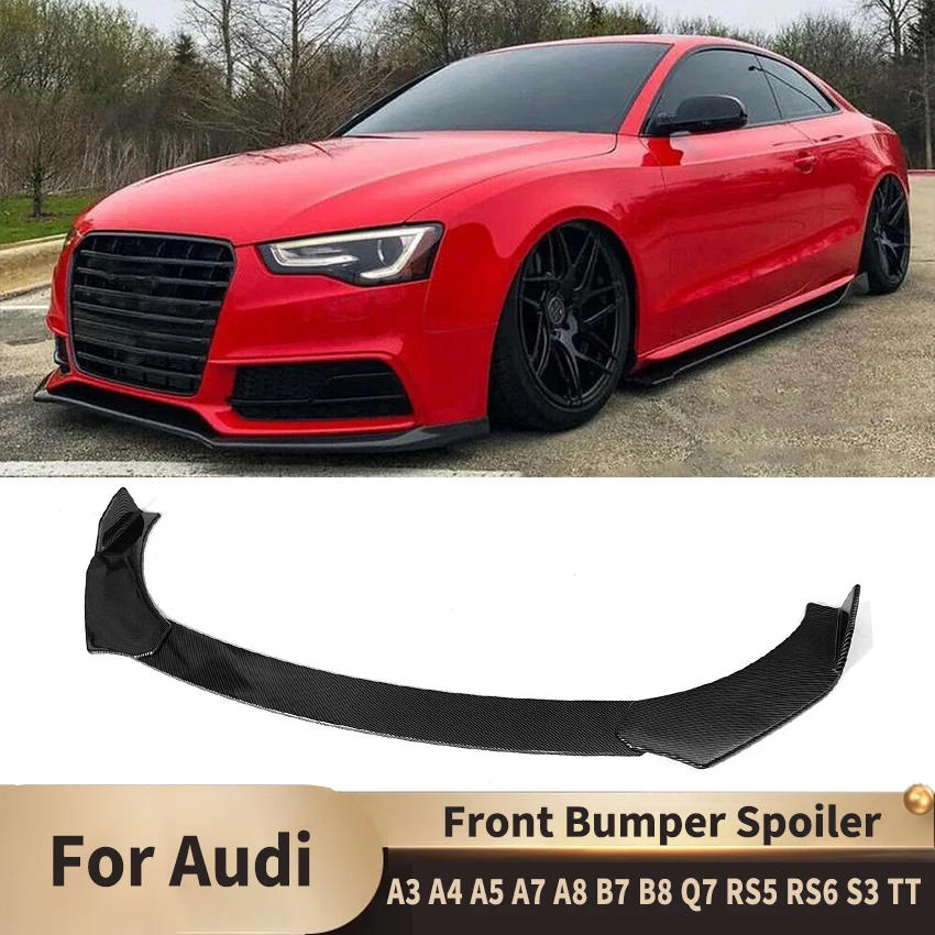 Zderzak przedni Spoiler Dyfuzor Body Kit do Audi A3 A4 A5 A7 A8 B7 B8 Q7 RS5 RS6 S3 TT Przednia warga Podbródek Splitter Samochody Akcesoria