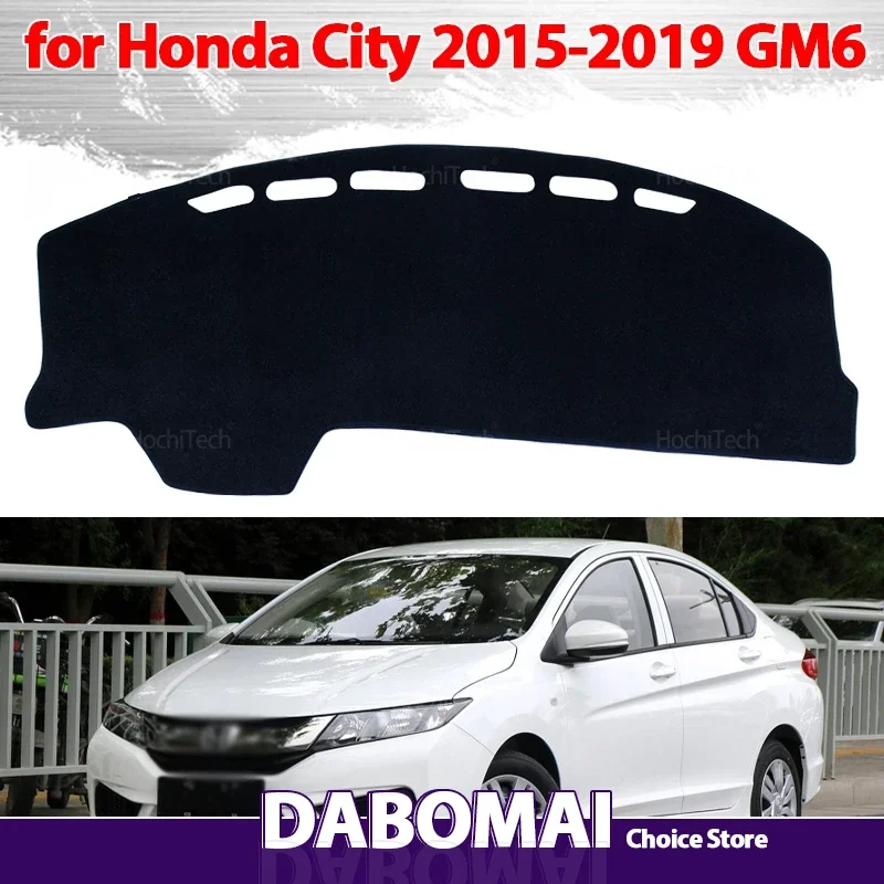 

Чехол на приборную панель, коврик для приборной панели, ковер, накидка, одеяло, автомобильные аксессуары для Honda City 2015 2016 2017 2018 2019 GM6