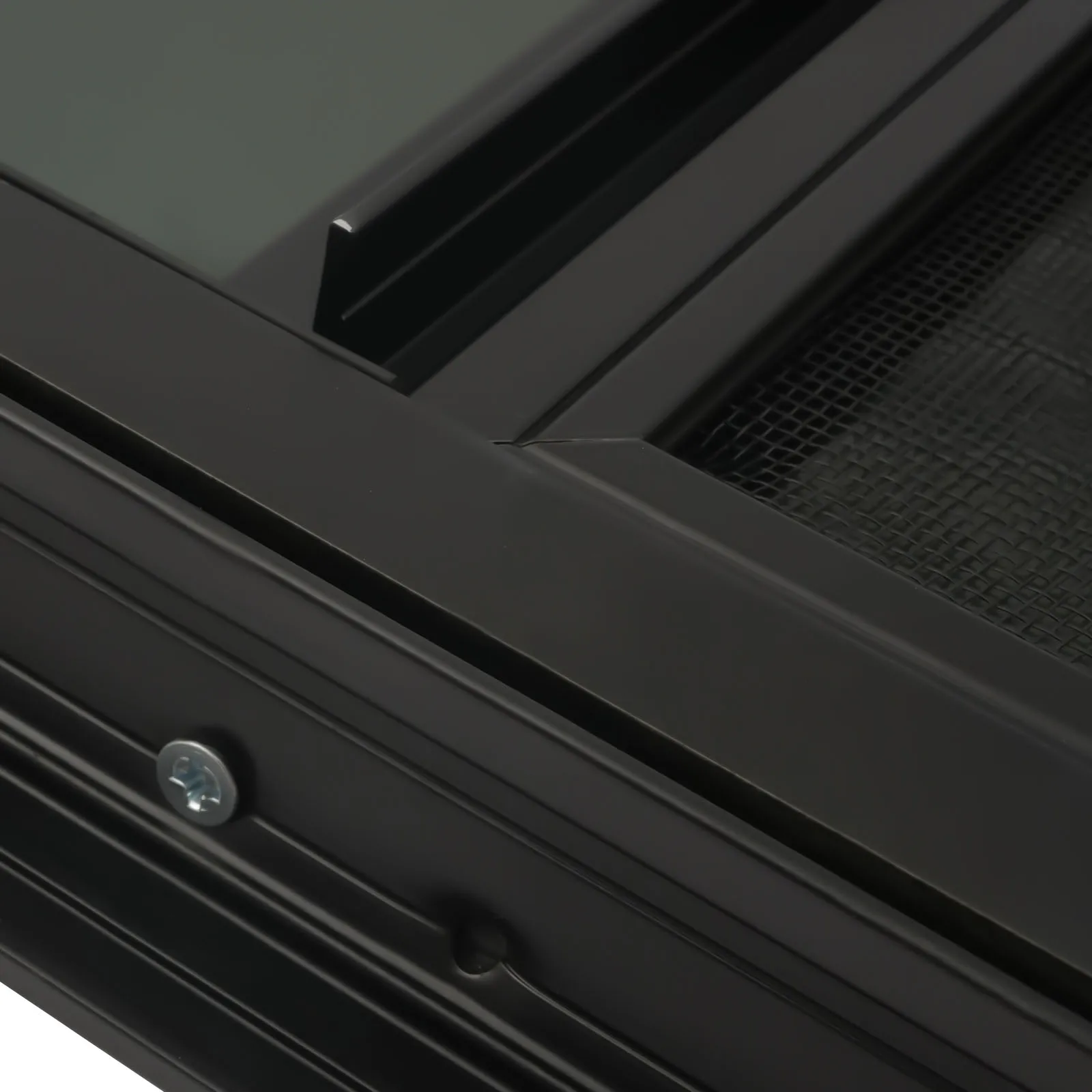 900x300mm/35.43*11.81inch Rechteckig Caravan Aluminum Sliding Window Campervan Motorhome RV Horse with Decorative Ring