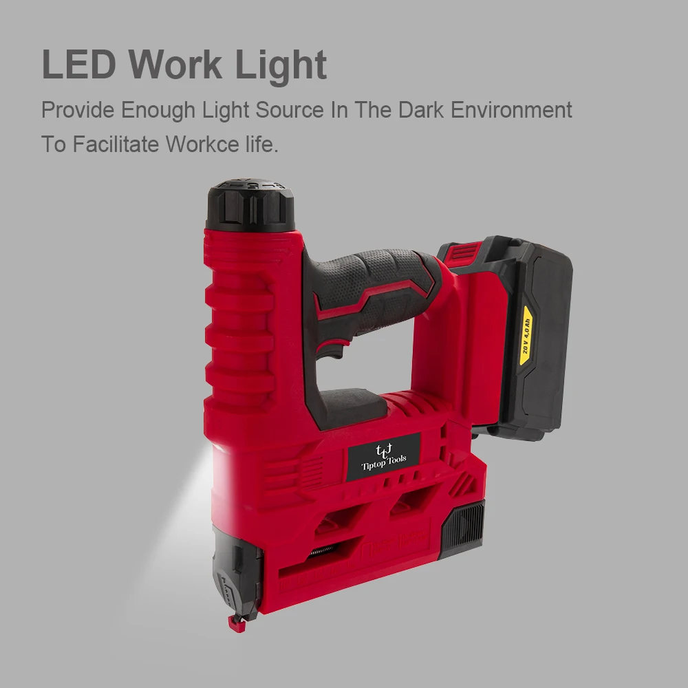 Pistola DingTalk portatile senza fili per la lavorazione del legno alimentata a batteria agli ioni di litio di vendita calda 18v 20v