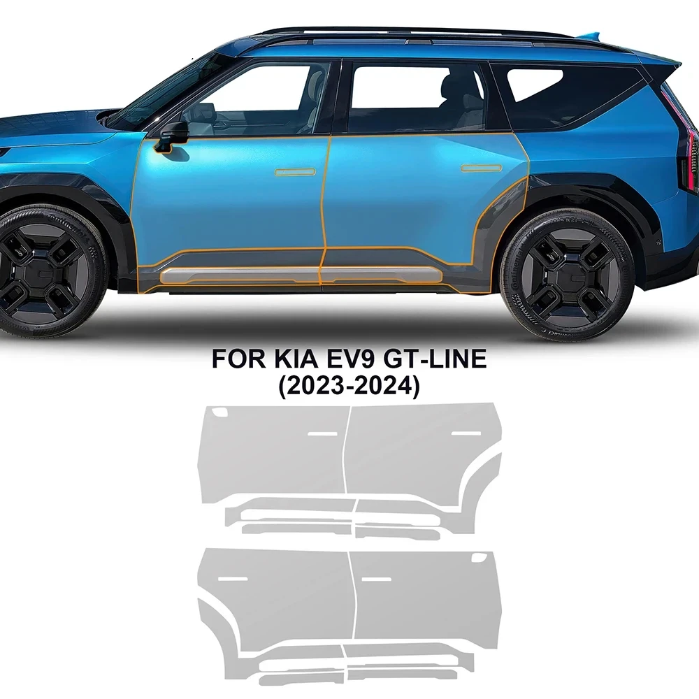 

8.5Mil TPU Bumper Paint Protection Film For KIA EV9 GT-Line 2023-2024 Pre-cut PPF Kit Clear Bra Car Body Anti-Scratch Resistant