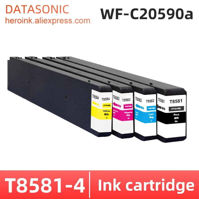 

T858 T8581 ink cartridge C13T858100 Remanufactured Ink Cartridge for Epson WorkForce Enterprise WF-C20590/WF-C20590 D4TWF