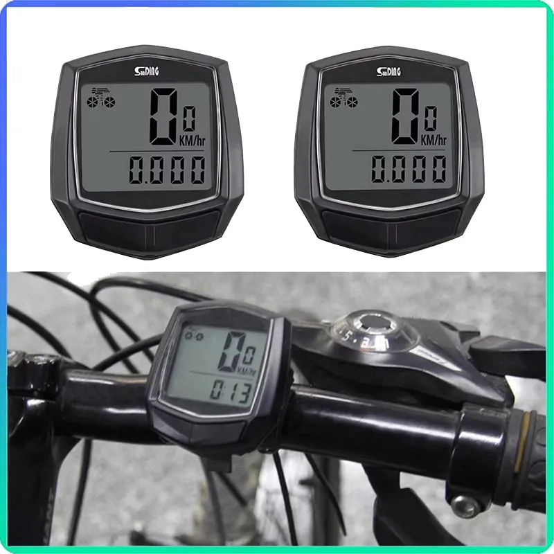 1/2/3PCS Waterproof Wired Digital Bike Ride Speedometer Odometer Bicycle Cycling Speed Counter Code Table Bicycle Accessories