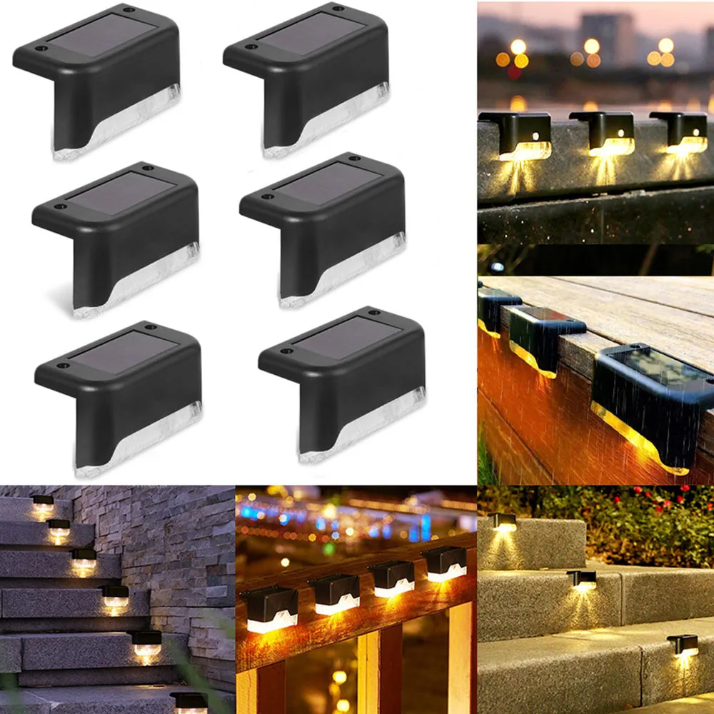 Impermeável LED Solar Lamp para Varanda, Path Deck, Jardim ao ar livre, Decoração de Iluminação para Pátio, Escada, Cerca, Pátio, IP65