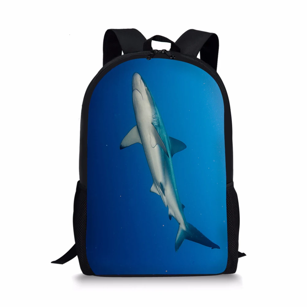 

16 Inch Boys Girl Kids School Bag Child Shark 3D Printing Backpack Student Book Bags Cute Girls Children's Schoolbag Sac A Dos