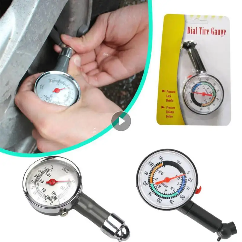 1Pc Car Tire Pressure Gauge Tyre Deflation Pointer Auto Tire Inflation Pressure Gauge Measurement High Precision Meter Detector