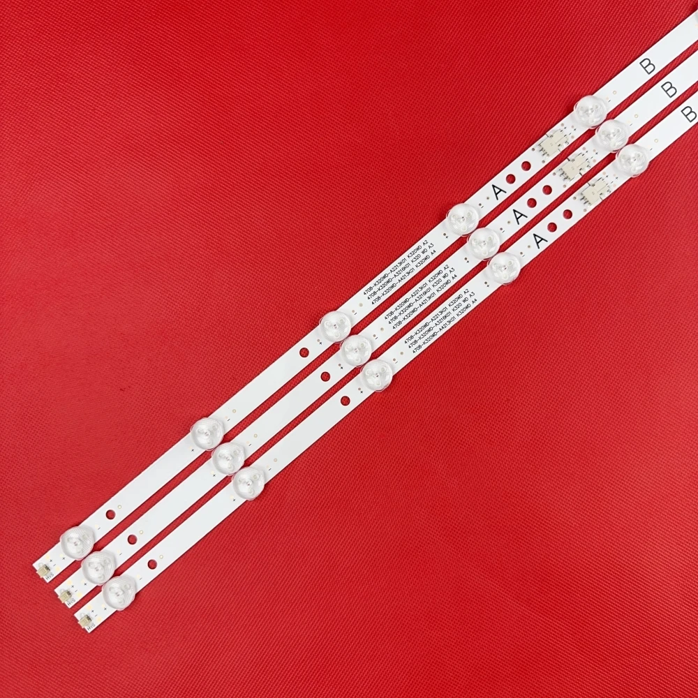 Striscia di retroilluminazione a LED per 4708-K320WD-A2213K01 A4213K01 HORIZONT 32LE3181 32s1750ev AOC LE32M3570/60 LE32D59 32PFL3045 32S1750EV