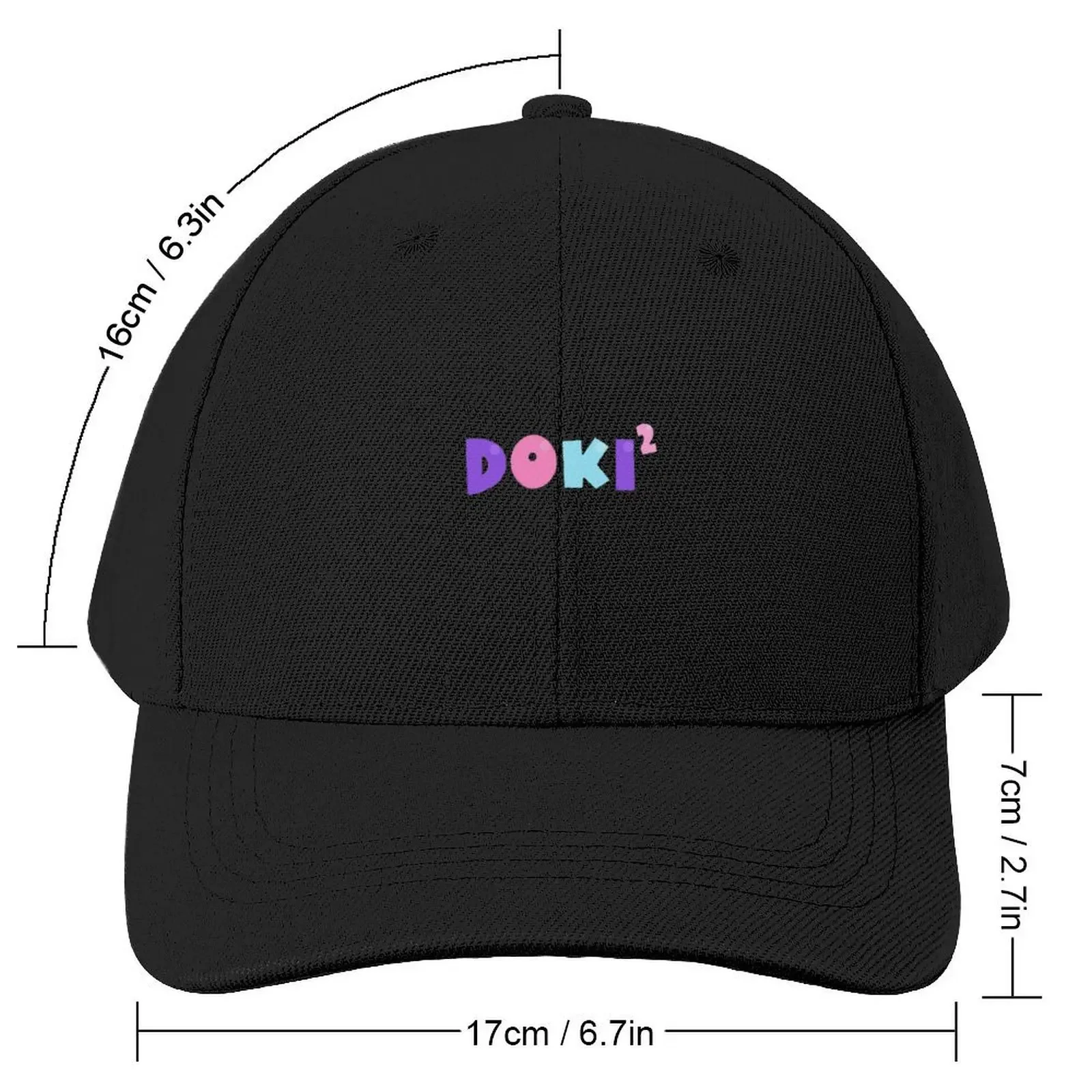 Doki Squared Baseball Cap Horse Hat fishing hat Women's Golf Wear Men's