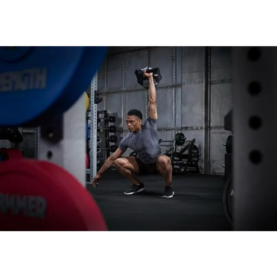 حقيبة بطول 20 كجم 44 رطل من النيوبرين الأسود لصالة الألعاب الرياضية المنزلية وتدريبات فنون الدفاع عن النفس ومقاومة متينة للصدمات مثالية للملاكمة والكيك بوكسينغ