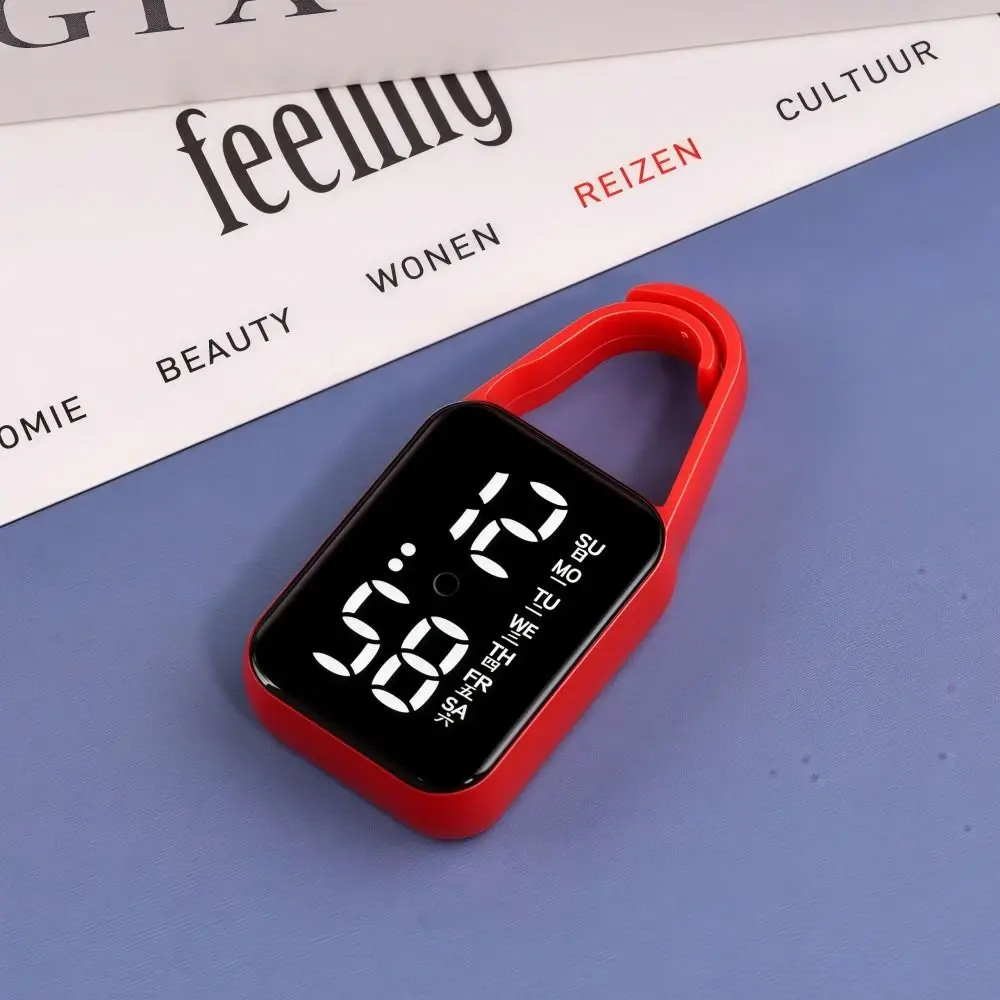 LED Electronic Hanging Watch Portable Digital Display Pocket Watch Pocket Style Waterproof Luminous Pocket Watch