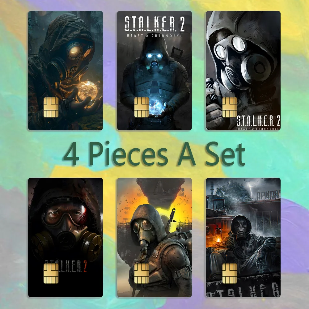 Game Stalker 2 Card Stickers Credit Visa Debit Bank Charge Card Bus Metro Waterproof Sticker Decal Decoration