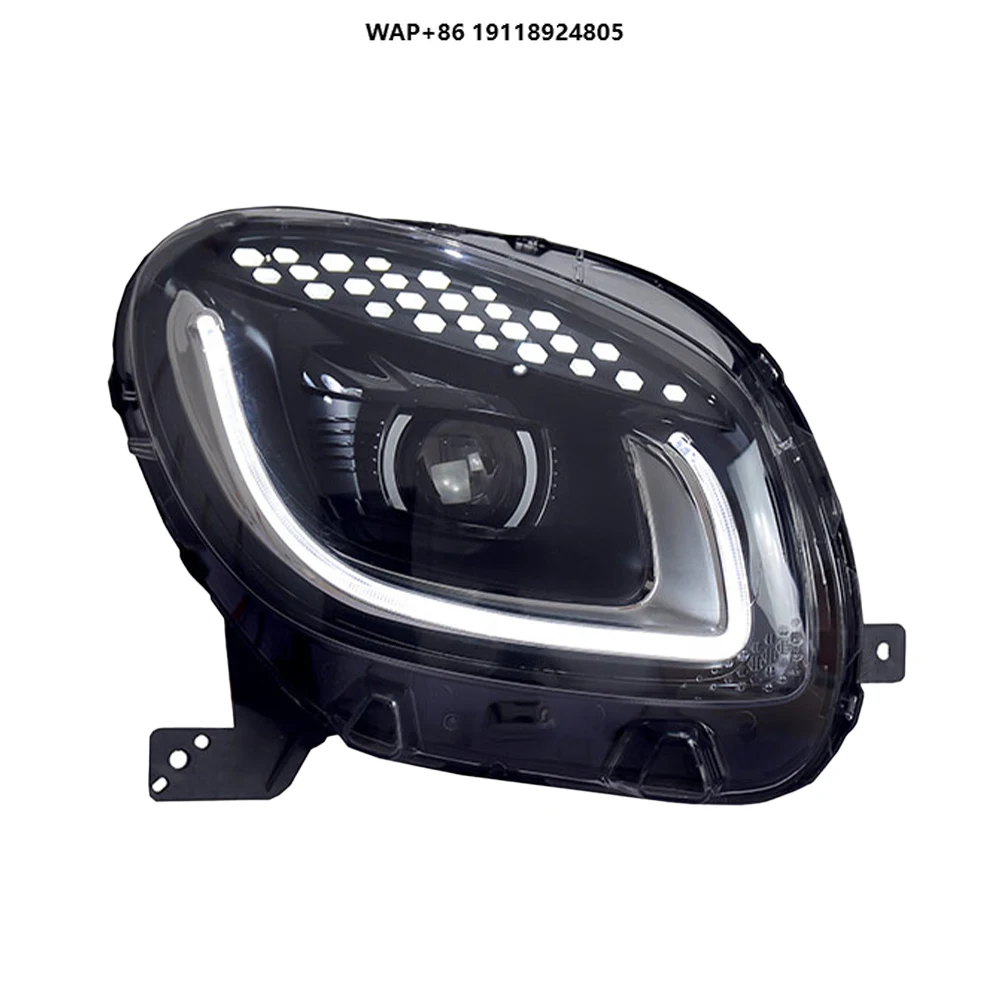 Car Front Lamps Assembly for Smart 453 W451 W452 2015-2019 Modified Gypsophila Style Auto Headlight Accessories LED Bifocal Lens