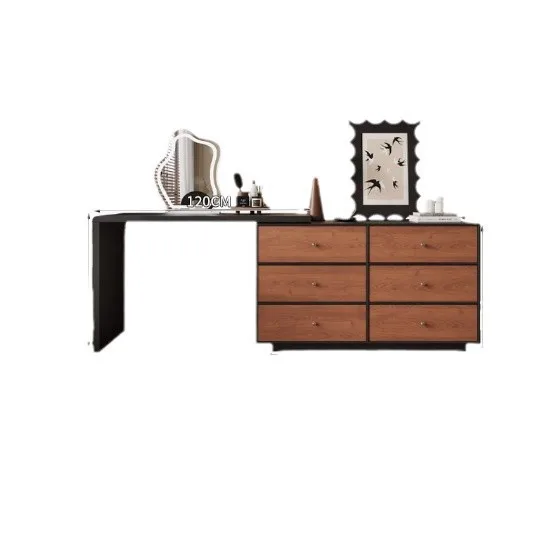 

French medieval style solid wood dresser chest cabinet integrated household small apartment bedroom retractable ma