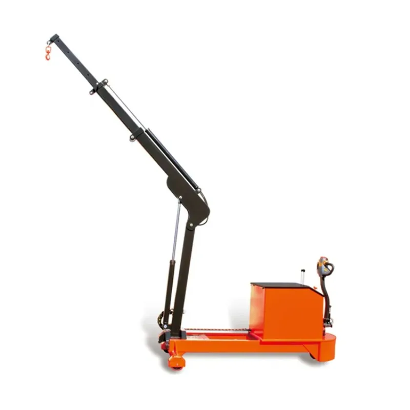 Forklift Attachment Lifting Equipment 1000kg Crane Foldable Design Suitable Stacker Machine 1ton Stacker With Electric Power