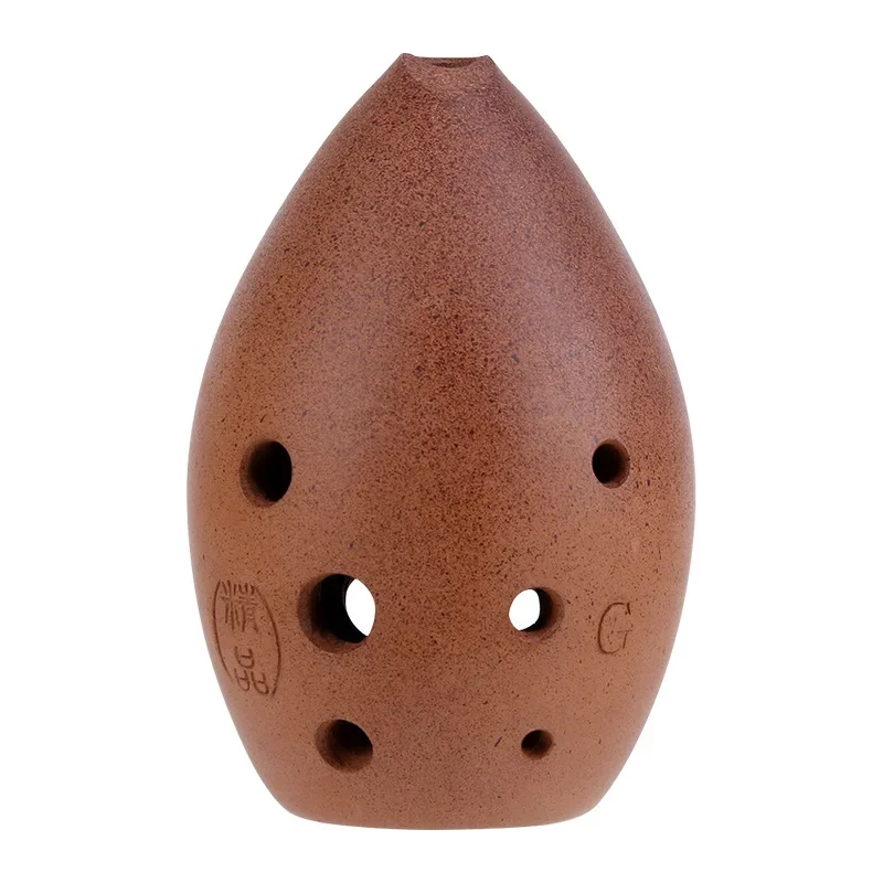 Professional Tao Xun Hand Polished Fired Ceramic Xun 8 Holes Ocarina Antique Clay Xun Musical Instrument For Children Beginner