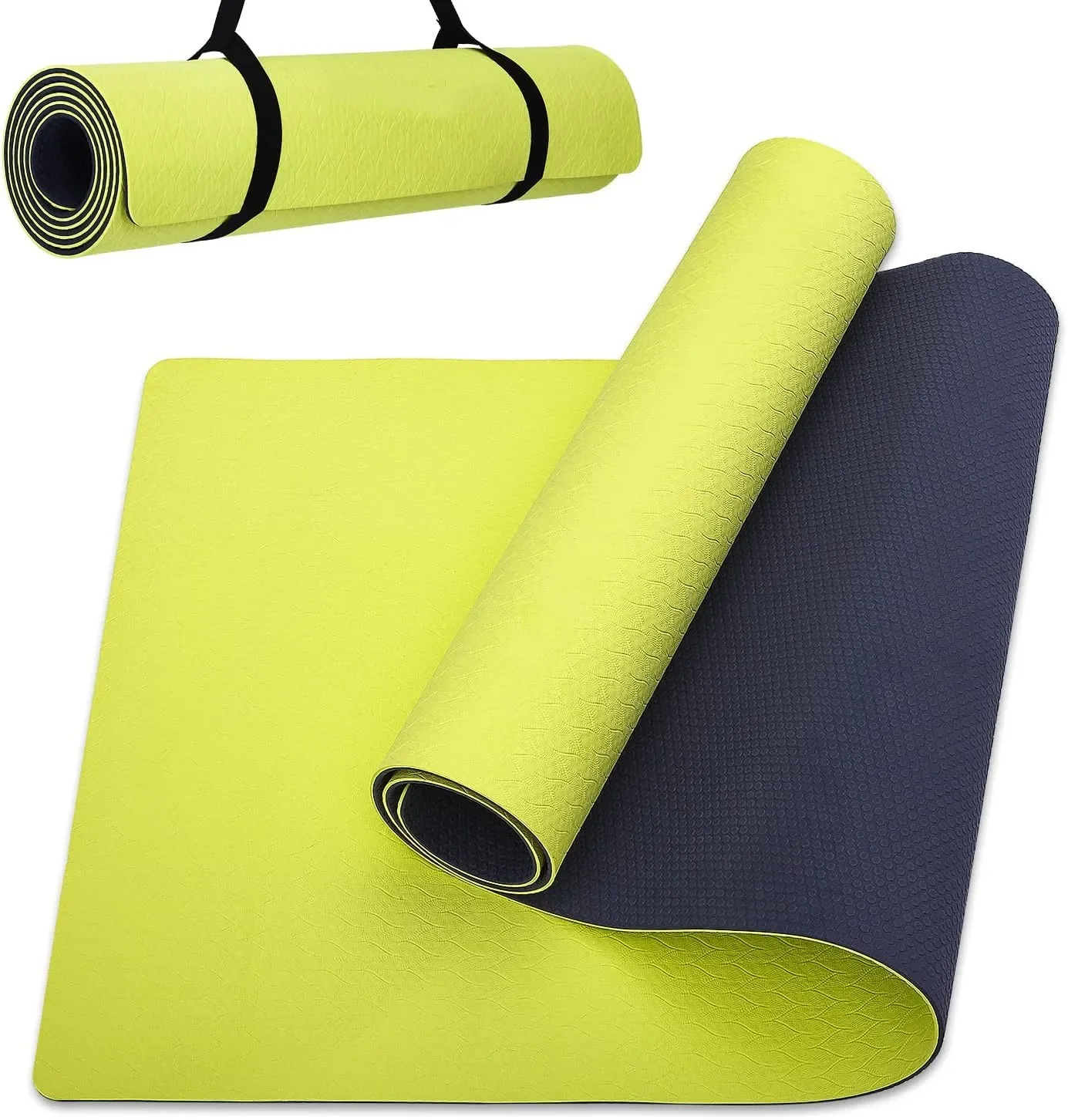 Wholesale Environmental Protection Can Be Customized Ladies Indoor and Outdoor Sports Super Thick Tpe Yoga Mat Double-sided Mat.