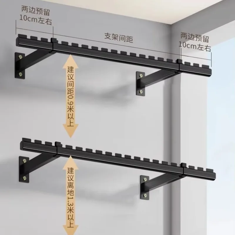 

Space-Saving Retractable Dryer Customizable Metal Wall Rack with Foldable Design Adjustable Laundry Solution for Small Bathrooms