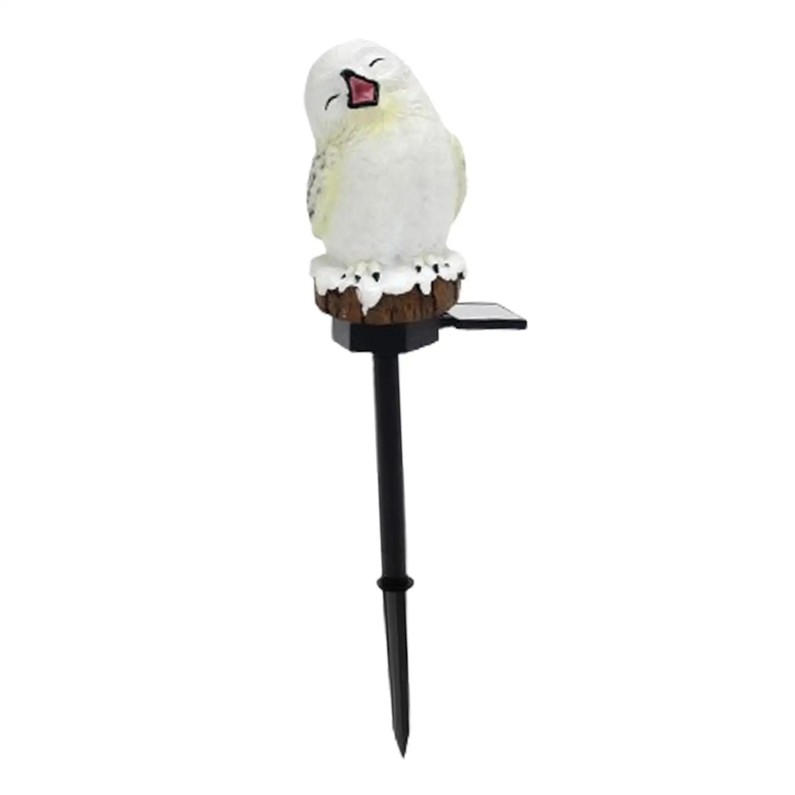 Owl Figure Solar Pathway Light with Stake for Street Park Decor Multipurpose