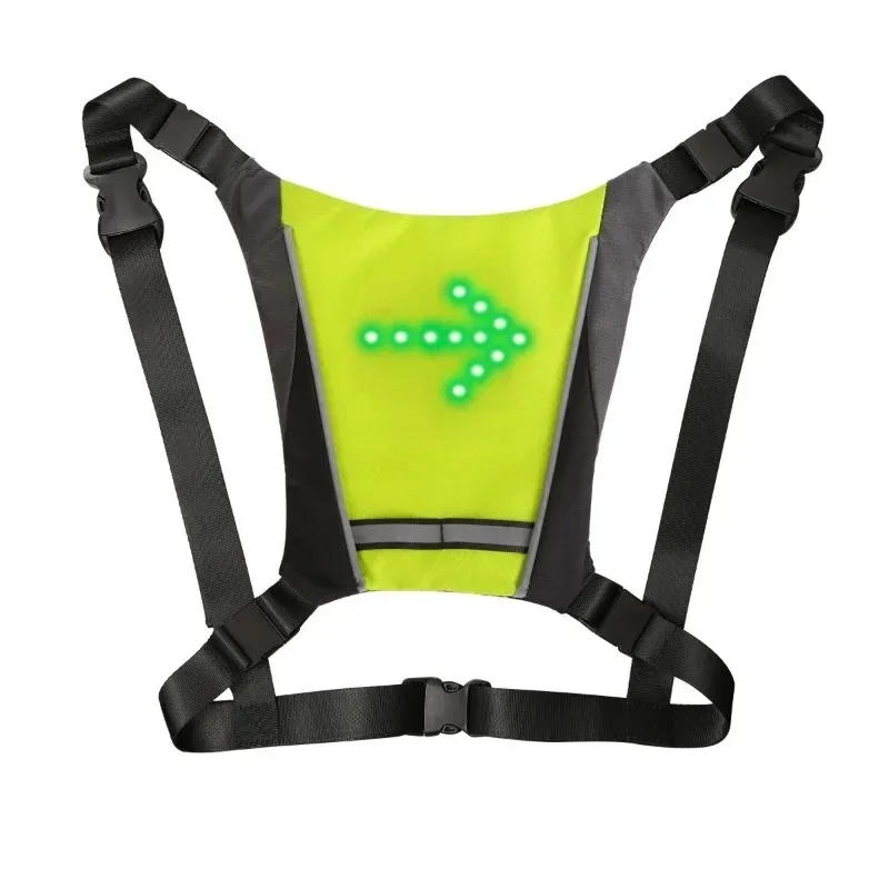 Imagem -05 - Mochila de Sinal de Volta de Bicicleta Led e Fita Reflexiva Colete de Sinais de Volta de Bicicleta Led Reflexivo Recarregável com Indicador de Direção