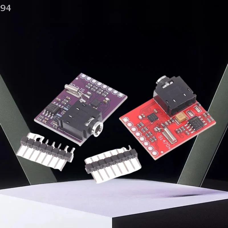 

3.3V FM Receiver Si4703 Module with RDS I2C Connection for DIY Arduino ESP32 Audio Tasks
