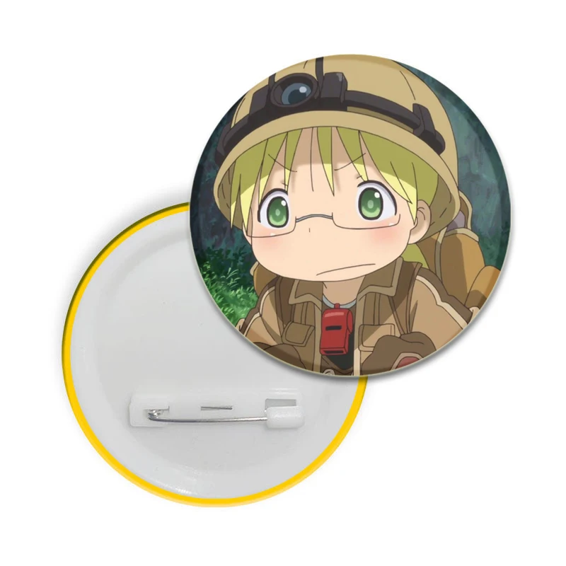 32/44/58mm Anime Made in Abyss Cartoon Character Lapel Pins Creative Round Brooches Badge for Backpack Decoration Gifts