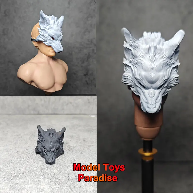 1/6 Schaal Soldaat Cosplay Weerwolf Helm Masker Model Accessoires Fit 12Inch Action Figure Body