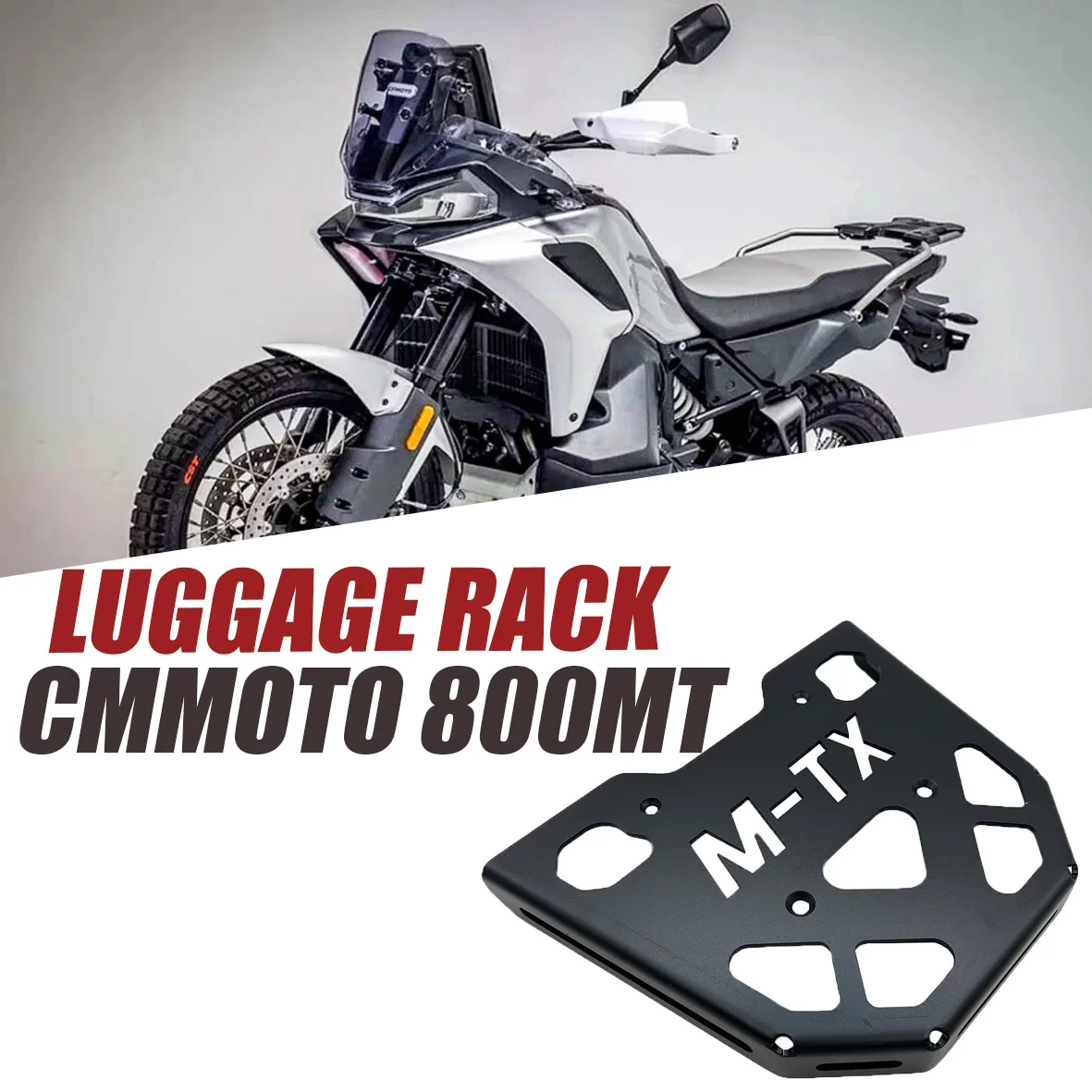 

For CFMOTO 800MT-X 800 Explore 800MTX Rear Rack Luggage Top Carrier Box Bracket Motorcycle Storage Box Shelf Tail Cargo Support