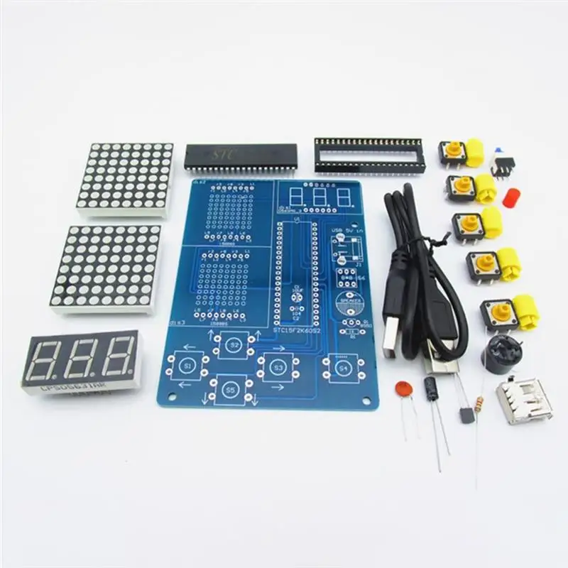 1 Set Professional Soldering Practice Kit DIY Game Console Tools Soldering Project Kit for Gift Children Adults Soldering Lover