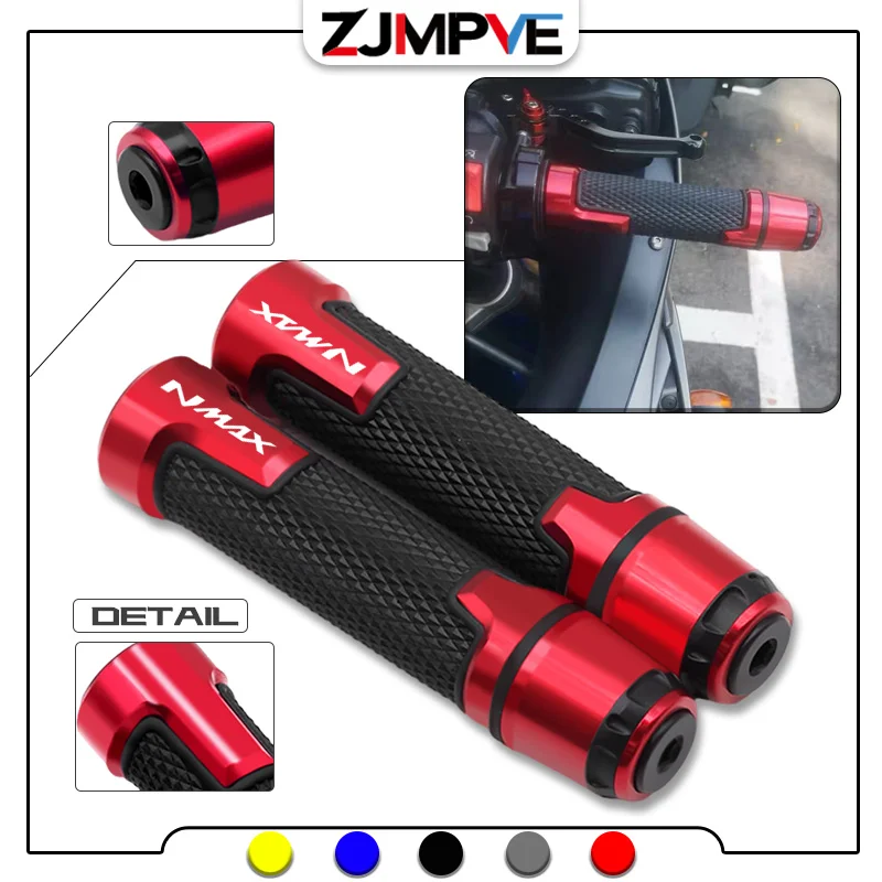 NEW For NMAX125 NMAX155 SMAX155 Motorcycle Handlebar Grips Universal Handle Grip CNC Gel Rubber Brake Grips Anti-Slip smax nmax