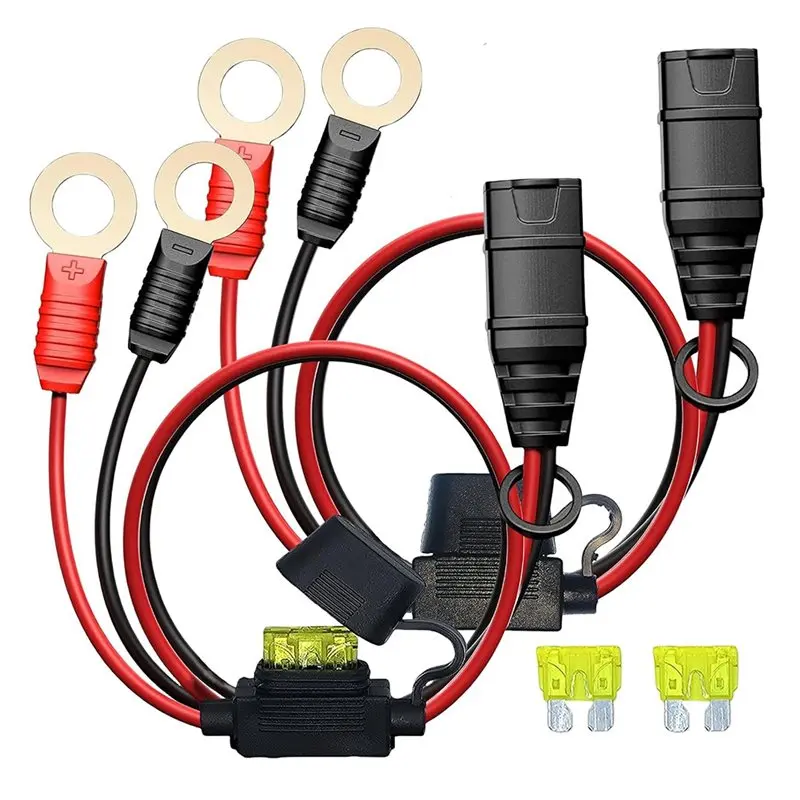 For NOCO Compatible 2 Pack GC008 X-Connect Battery Accessories Cables, M10(3/8 In) XL Eyelet Terminal Connectors