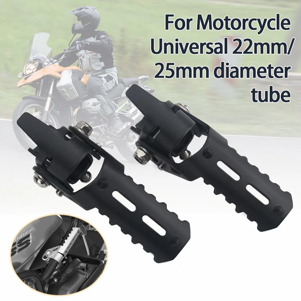 

Motorcycle Highway Front Foot Pegs Folding Footrests Clamps 22-25mm For BMW R1250GS R1200GS LC S1000XR F750GS F850GS G310GS