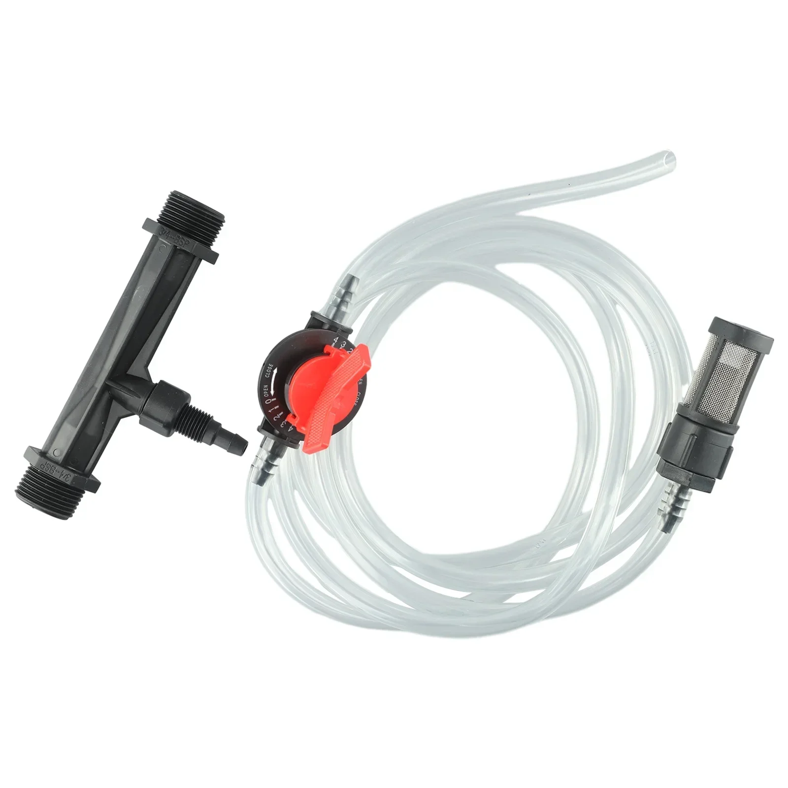 

34 Inch Garden Irrigation Venturi Fertilizer Injector with Switch and Water Tube Set for Efficient Plant Feeding