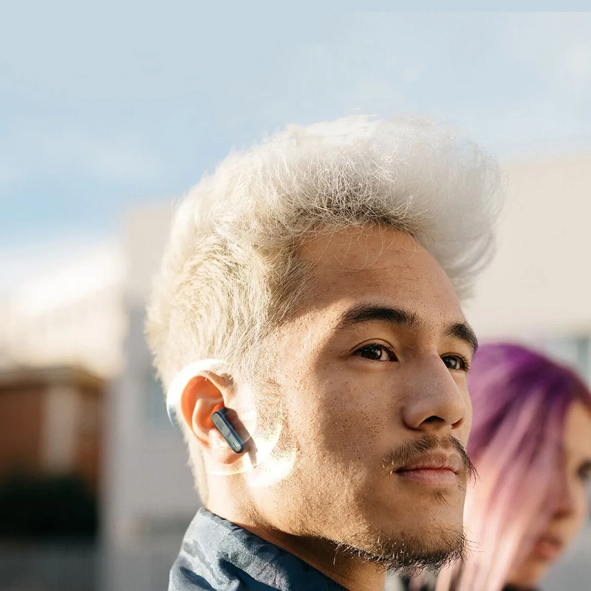 JBL WAVE 300TWS Original auténtico inalámbrico Bluetooth auriculares semi-in-ear estéreo de doble cara IPX4 a prueba de agua batería de larga duración