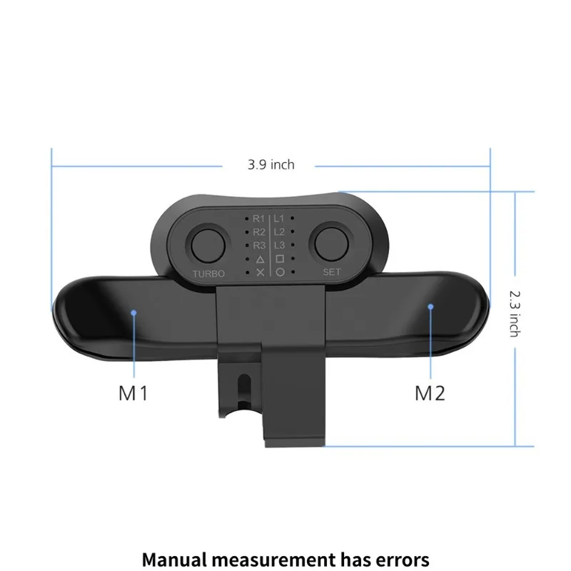 New! For Sony Playstation4 PS4 Controller Extended Gamepad Back Button Attachment Joystick Rear Button with Turbo Key Adapter