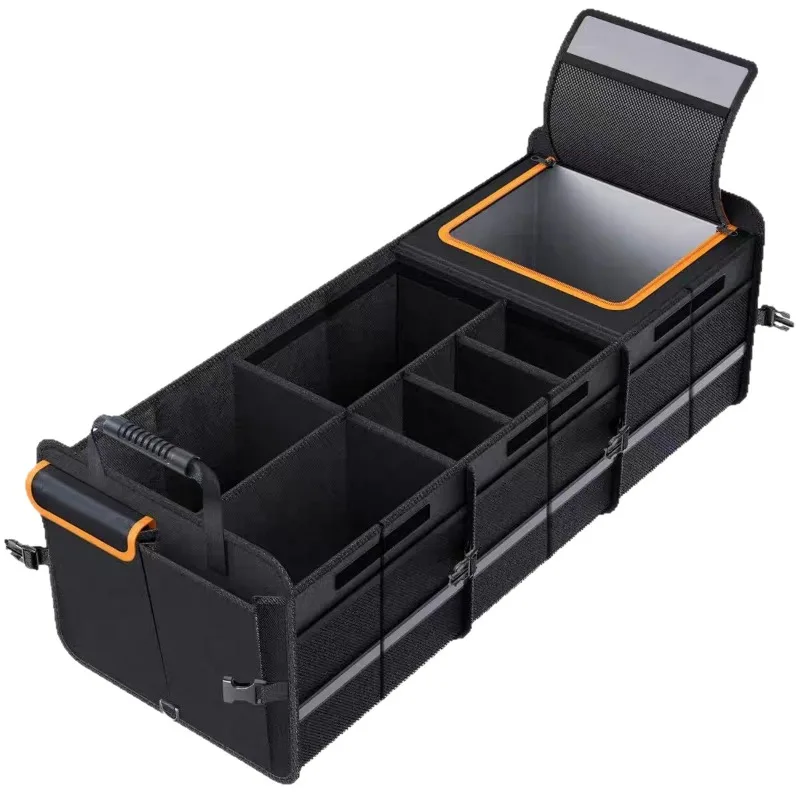 Car Trunk Storage Box Durable Large Capacity Tail Organizer Multifunctional Car Accessories Space Saving Practical Storage Tool