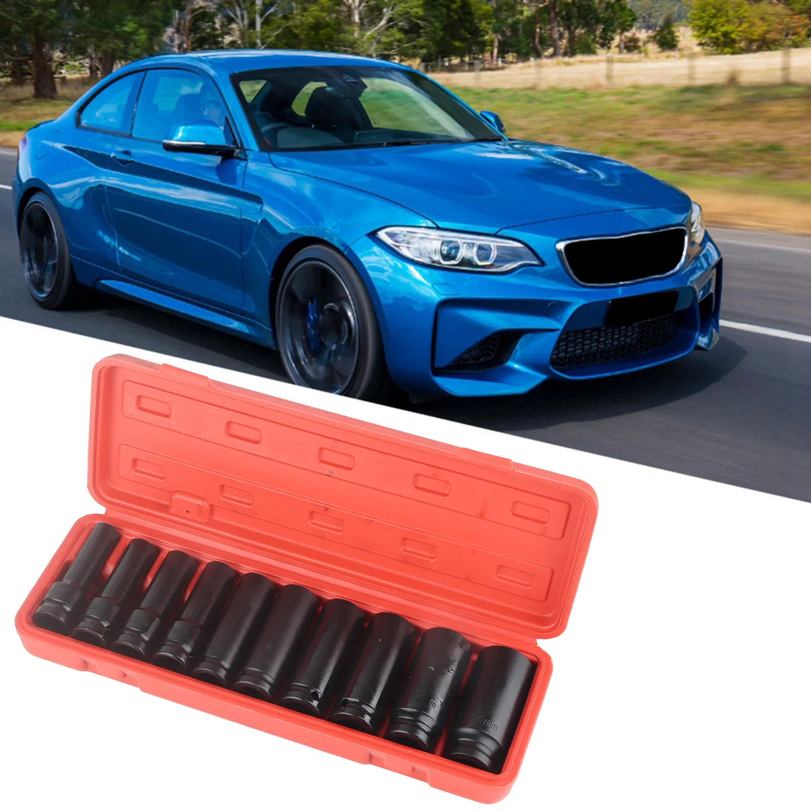 

1/2 Inch Socket Tool Set 6 Point Head Adapter Repairing Tool High Hardness Socket Adapter Head Adapter Socket