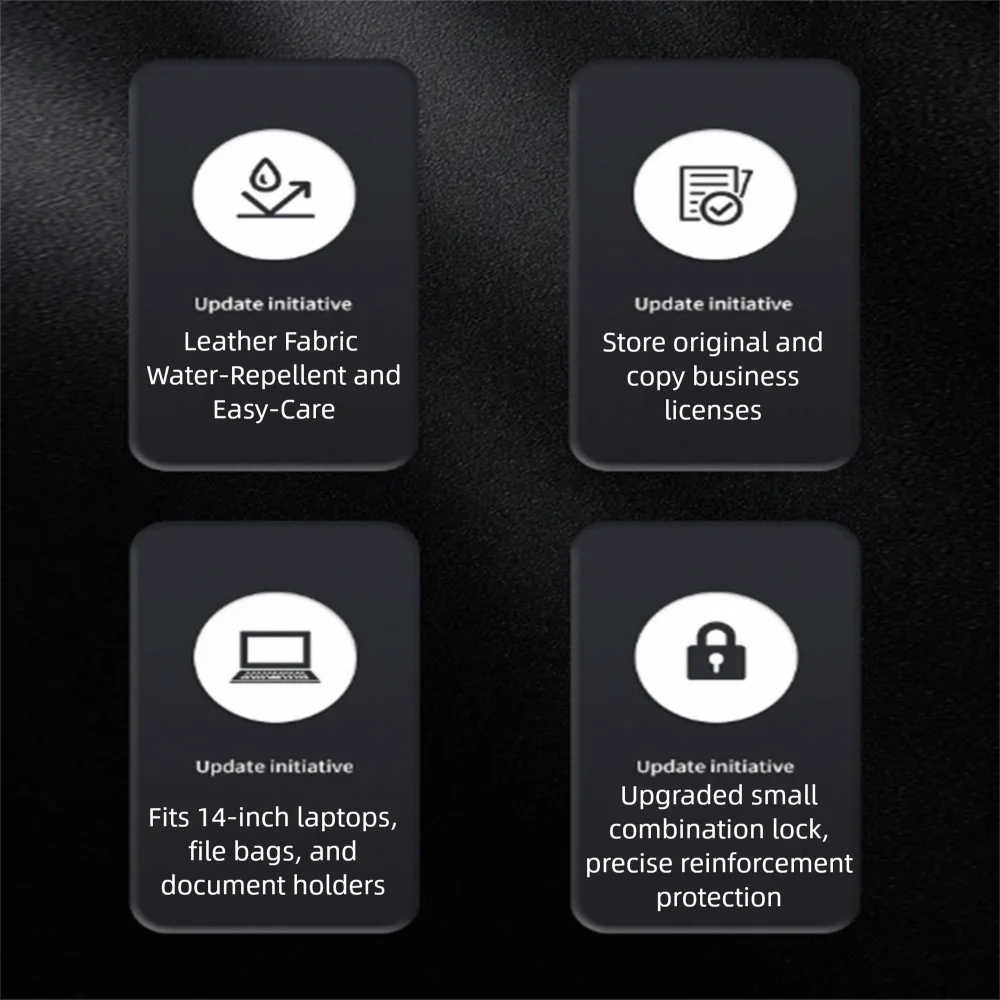 Portable Travel Luggage Bag Large Capacity Zipper Closure Stamp Storage Organizer Practical Simple Notebook Briefcase