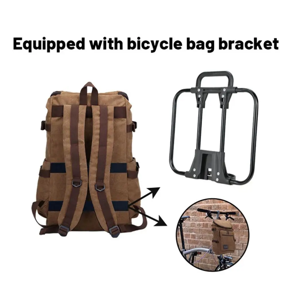 For Brompton Folding Bicycle Canvas Traveling Backpack Bike Multifunctional Outdoor Sports Bag