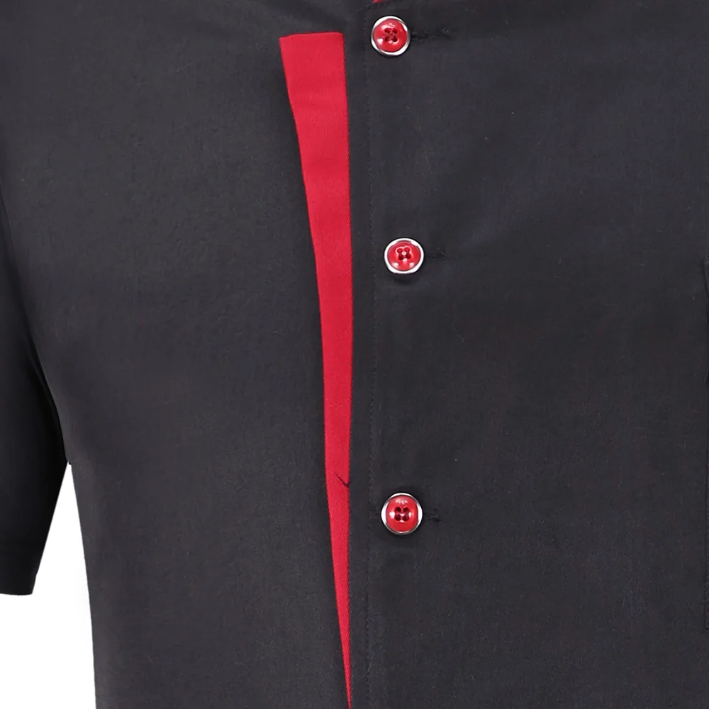 NiaaHinn-Chaqueta de Chef transpirable para hombre y mujer, uniforme de trabajo de manga corta para Catering, restaurante, cocina, ropa de cocinero para panadería, sombrero de Chef