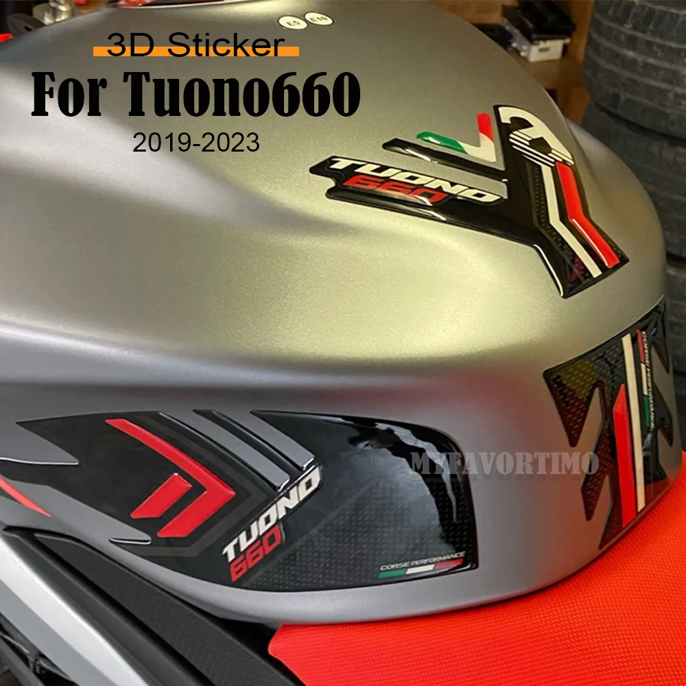 For Aprilia Tuono 660 Tuono660 Motorcycle Fuel Oil Tank Pad Protector Decals Stickers 2019 2020 2021 2022 2023  ﻿