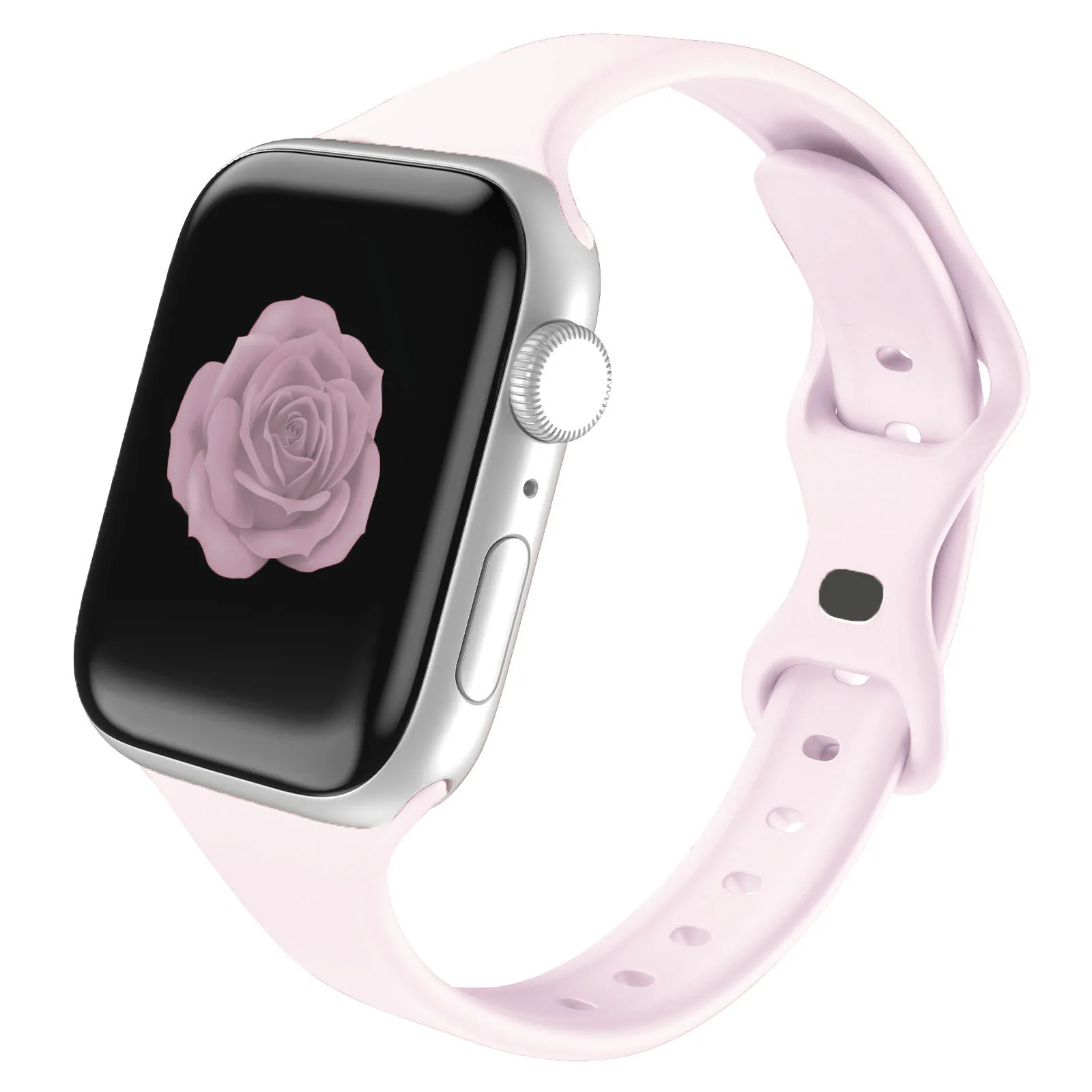 Тонкий силиконовый ремешок для Apple Watch Correa Women Slim 38 мм 40 мм 41 мм 42 мм 44 мм 45 мм 49 мм, спортивный ремешок из мягкой резины для iWatch
