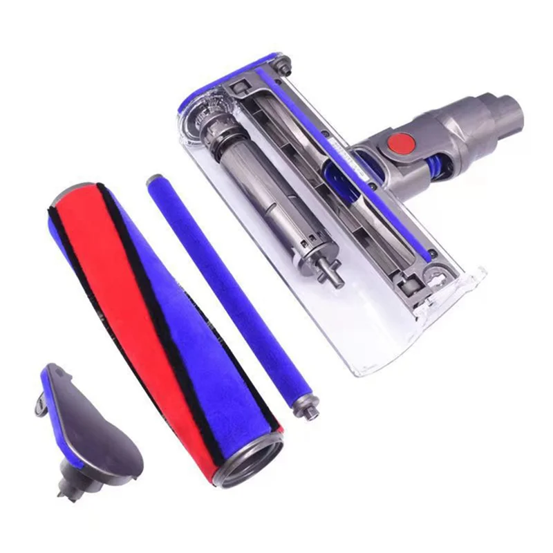 Motorized Floor Brush Head Tool for Dyson V7 V8 V10 V11 Vacuum Cleaner Soft Velvet Roller Brush Suction Head Replacement