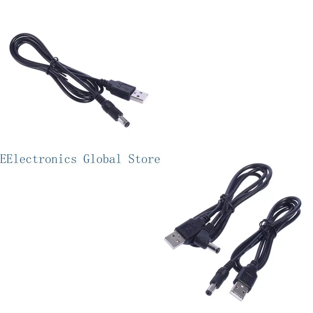 462B Convenient USB to DC5.5 x 2.1mm Charging Cord for Navigation Device Right Angled