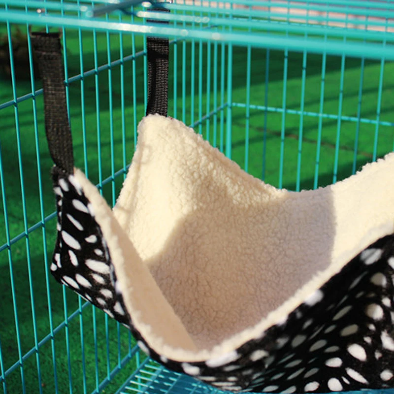 Pet Cage Hammock Soft Plush Cat Hammock Cage Hanging Bed For Ferret Rabbit Chinchilla Cat Guinea Pig