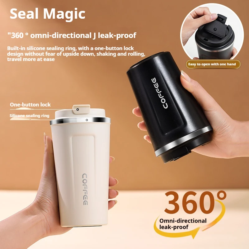380ML/510ML Stainless Steel Thermo Bottle Vacuum Flasks Car Coffee Cup Thermos Water Bottle Keeps Cold and Heat Thermal Mug