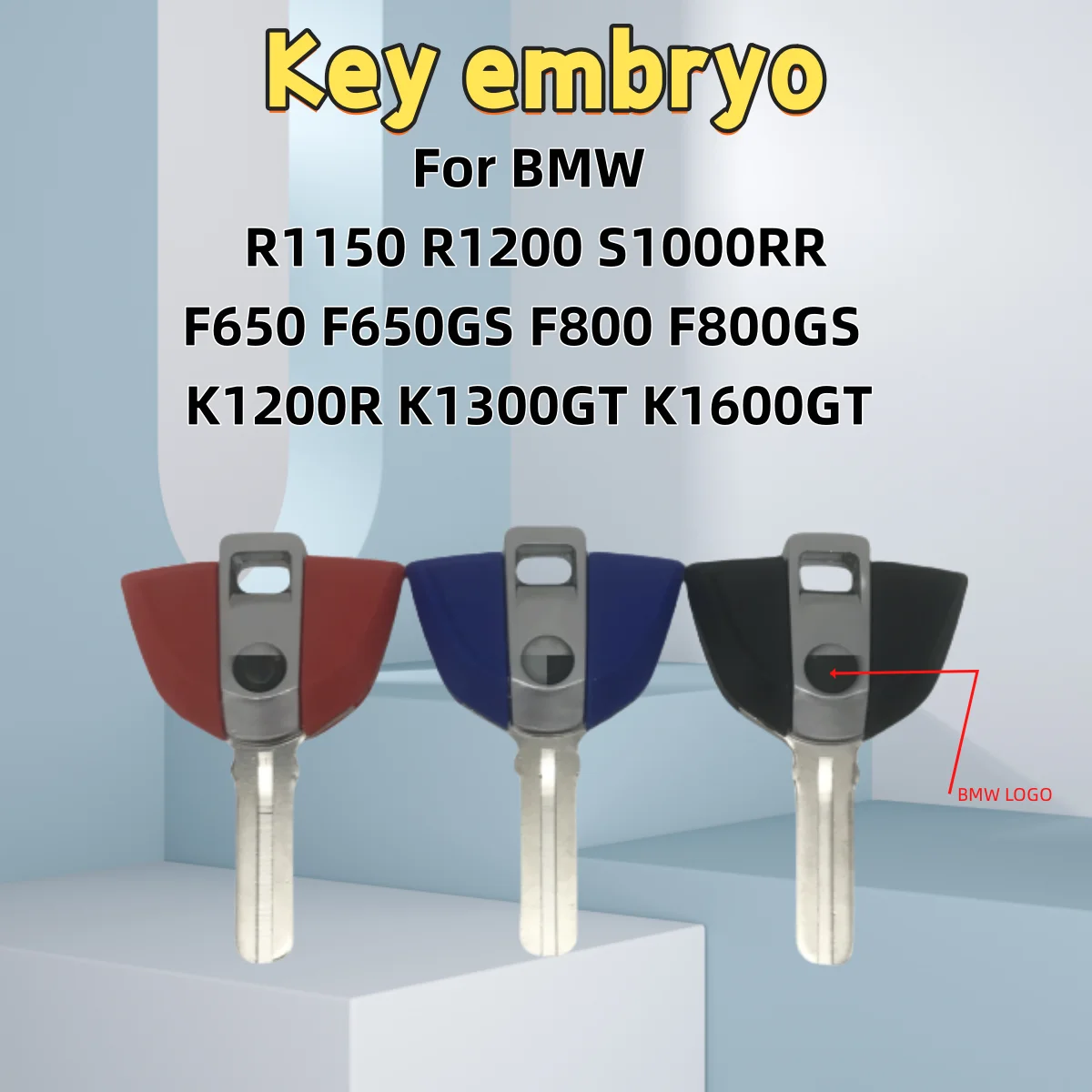 

For BMW F800GS S1000RR Key embryo K1200R K1300GS F650GS F650 F800 S1000R 1200 R1150 K1600GT ST New Key BMW motorcycle Key