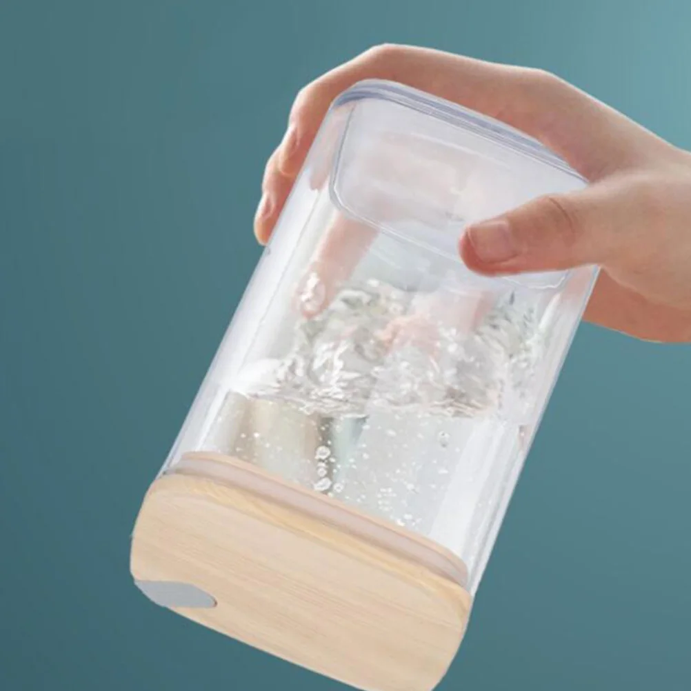 

Wood Grain Sealed Food Storage Containers Cereal Boxes Kitchen Dry Staples Rice Sugar Nuts Beans Snacks Coffee Canisters