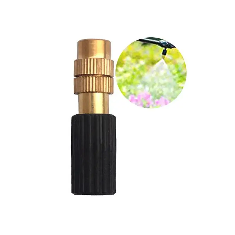 New Sale 10Pcs Outdoor Misting Cooling System Garden Irrigation Watering Brass Atomizer Adjustable Garden Micro Sprinklers